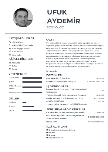 Sosyolog Cv Örnekleri cv indir